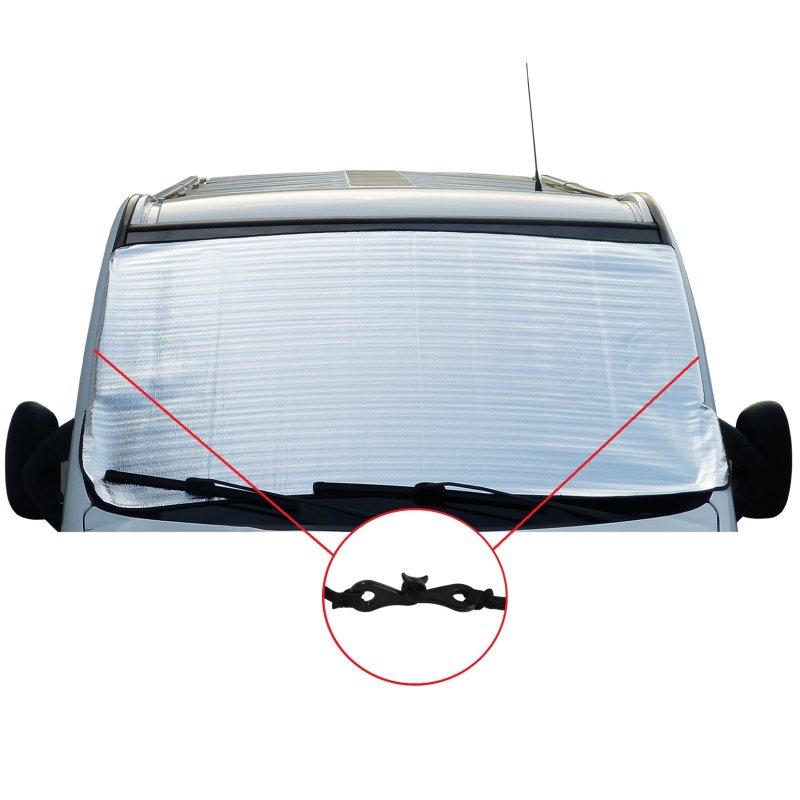 24x Auto-Sonnenschutzmatte 130x60cm Hitzeschutz Sommer Windschutzscheibe