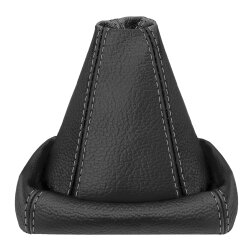 Schaltsack Schaltmanschette für Ford Mondeo Mk4 aus 100% Echtleder Naht grau