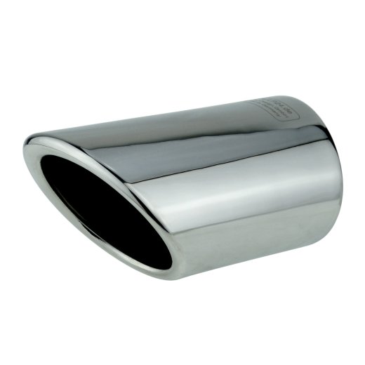 Top-Longer 2x Auspuffblenden Auspuffblende Grau Chrom Edelstahl Poliert Kompatibel mit A4 B8 Plug&Play Endrohrblenden Endrohrblende Auspuff Blende für 61-65.5mm Endrohre 