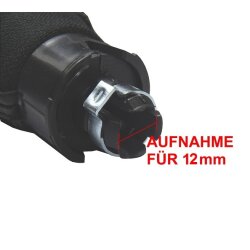 Schaltsack Schaltmanschette Naht Blau 12 mm Schaltknauf perforiert für VW Golf 4 IV Bora mit Chrom Rahmen