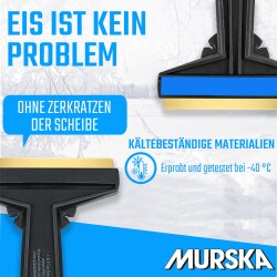 2x Eiskratzer Schwarz-Blau MURSKA Original aus Finnland