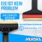 1x Eiskratzer Schwarz-Rot Murska® mit 90mm Messingschaber 370mm lang Original aus Finnland