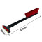 1 x Kombi Eiskratzer Schwarz-Rot Murska® mit 90mm Messingschaber + Schneebesen 420mm lang Original aus Finnland