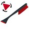 1x Kombi Eiskratzer Schwarz-Rot MURSKA® Eisschaber 460mm wechselbare Dreieck-Klinge Acryl mit Schneebesen Original aus Finnland