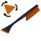 1 x Kombi Eiskratzer Schwarz-Orange MURSKA® Eisschaber 460mm wechselbare Dreieck-Klinge Acryl mit Schneebesen Original aus Finnland