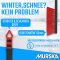 1x Schneebürste Schneebesen Schwarz-Rot Murska® Schneefeger 395mm lang Original aus Finnland