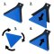 2x Kombi - Eiskratzer Schwarz-Blau MURSKA® Eisschaber 365mm wechselbare Dreieck-Klinge Acryl mit Schneebesen Original aus Finnland