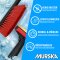 1x Set Eiskratzer + Schneebesen Schwarz-Rot MURSKA® 90mm Messingklinge Original aus Finnland