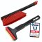 1 x Set Eiskratzer + Schneebesen Schwarz-Rot *MURSKA®* 90mm Messingklinge Original aus Finnland