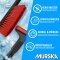 1x Set Eiskratzer + Schneebesen Schwarz-Rot MURSKA® 90mm Messingklinge Original aus Finnland