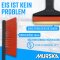 1x Set Eiskratzer + Schneebesen Schwarz-Rot MURSKA® 90mm Messingklinge Original aus Finnland