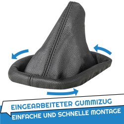 Schaltsack Schaltmanschette Leder für BMW 3er e30 e36 5er e34 Schwarz