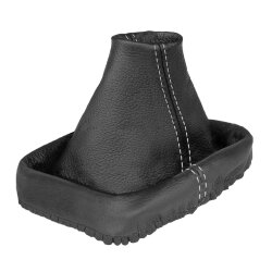 Schaltsack Schaltmanschette für VW Golf 4 IV VW Bora 100% Echtleder Schwarz Grau