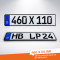 2 Stück Kennzeichen Wunkschkennzeichen DIN-zertifiziert PKW LKW Autokennzeichen Nummernschild 460 x 110