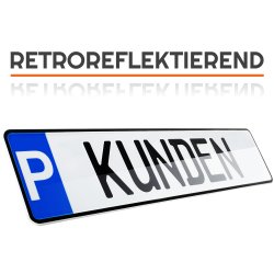 1 Stück KUNDEN P- Kennzeichen Privatkennzeichen...