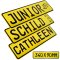 1x Kennzeichen Junior Bobby Car Kettcar Wunschtext FUN Kennzeichen viele Farben Funschild zitronen Gelb retroreflektierend