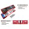 2 Kennzeichenhalter Rot - Chrom Kennzeichenhalterung Halter