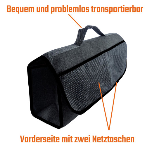 Kofferraumtasche Organizer Autotasche Auto Kofferraum KFZ Tasche schwarz