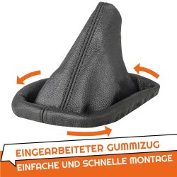 Schaltsack Schaltmanschette Leder für BMW 3er e30 e36 5er e34 Schwarz Nahtfarbe wählbar