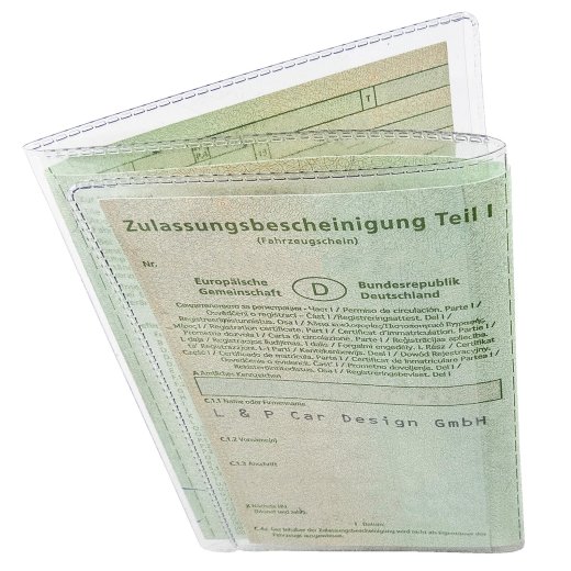 KFZ Schein Hülle transparent Fahrzeugschein