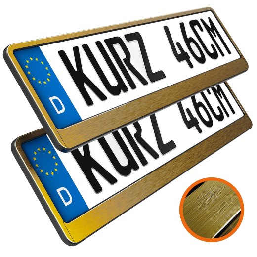 2x Kennzeichenhalter Auto Chrom Kennzeichenhalterung KFZ Kennzeichen ,  11,99 €