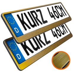 2x Kennzeichenhalter Auto Chrom Kennzeichenhalterung KFZ...