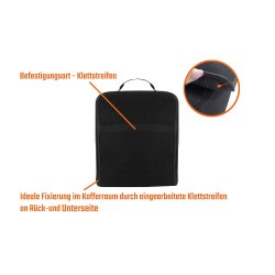 Kofferraumtasche Autotasche Tasche KFZ Zubehörtasche Auto Organizer in schwarz