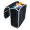 Kofferraumtasche Organizer Autotasche Auto Kofferraum KFZ Tasche in schwarz mit grauem Saum
