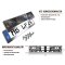 2x Kennzeichenhalter Auto Chrom gebürstet Kennzeichenhalterung KFZ Kennzeichen EU 520 x 110 Halter Nummernschild Halterung Alu look PKW Nummernschildhalter Nummernschildhalterung Kennzeichenverstärker