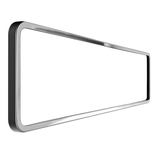 Kennzeichenhalter Zusatzrahmen für L&P A0147 / L&P A0149 Farbrahmen Chrom