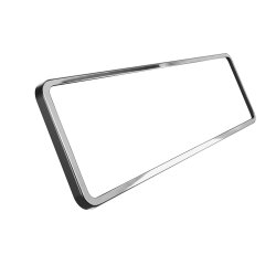 Kennzeichenhalter Zusatzrahmen für L&P A0147 / L&P A0149 Farbrahmen Chrom