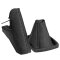 Schaltsack und Handbremsmanschette Opel Astra H 2004-2010 in Echtleder schwarz Naht grau