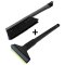 1x Set Eiskratzer + Schneebesen Schwarz-Rot *MURSKA®* 90mm Messingklinge Original aus Finnland