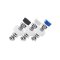 Kennzeichen Schrauben Motorrad M6 x 20mm mit Abdeckkappen 4er Set mit Kappen - Nummernschild Schrauben DIN 84
