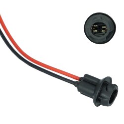 1x W5W T10 Fassung Stecker Lampenfassung Standlicht Parklicht Glas Sockel Glassockel Stecksockel W3W WY5W W2,1X9,5d