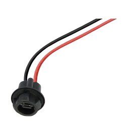 1x W5W T10 Fassung Stecker Lampenfassung Standlicht Parklicht Glas Sockel Glassockel Stecksockel W3W WY5W W2,1X9,5d