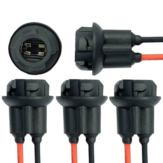 4x W5W T10 Fassung Stecker Lampenfassung Standlicht Parklicht Glas Sockel Glassockel Stecksockel W3W WY5W W2,1X9,5d