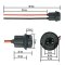 4x W5W T10 Fassung Stecker Lampenfassung Standlicht Parklicht Glas Sockel Glassockel Stecksockel W3W WY5W W2,1X9,5d