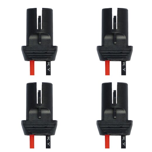 4x T10 W5W Fassung Stecker Lampenfassung Standlicht Parklicht Glas Sockel Glassockel Stecksockel W3W WY5W W2,1x9,5d