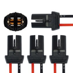 4x T10 W5W Fassung Stecker Lampenfassung Standlicht Parklicht Glas Sockel Glassockel Stecksockel W3W WY5W W2,1x9,5d