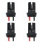 4x T10 W5W Fassung Stecker Lampenfassung Standlicht Parklicht Glas Sockel Glassockel Stecksockel W3W WY5W W2,1x9,5d