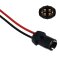 4x T10 W5W Fassung Stecker Lampenfassung Standlicht Parklicht Glas Sockel Glassockel Stecksockel W3W WY5W W2,1x9,5d