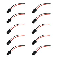 10x T10 W5W Fassung Stecker Lampenfassung Standlicht Parklicht Glas Sockel Glassockel Stecksockel W3W WY5W W2,1x9,5d