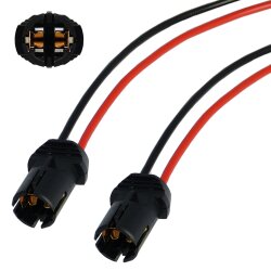 10x T10 W5W Fassung Stecker Lampenfassung Standlicht Parklicht Glas Sockel Glassockel Stecksockel W3W WY5W W2,1x9,5d