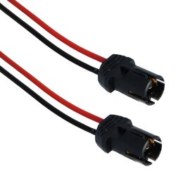 10x T10 W5W Fassung Stecker Lampenfassung Standlicht Parklicht Glas Sockel Glassockel Stecksockel W3W WY5W W2,1x9,5d