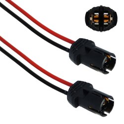 10x T10 W5W Fassung Stecker Lampenfassung Standlicht Parklicht Glas Sockel Glassockel Stecksockel W3W WY5W W2,1x9,5d