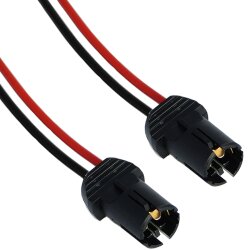 10x T10 W5W Fassung Stecker Lampenfassung Standlicht Parklicht Glas Sockel Glassockel Stecksockel W3W WY5W W2,1x9,5d