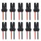 10x T10 W5W Fassung Stecker Lampenfassung Standlicht Parklicht Glas Sockel Glassockel Stecksockel W3W WY5W W2,1x9,5d