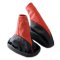 Schaltsack und Handbremsmanschette OPEL ASTRA F 100% ECHT LEDER schwarz rot