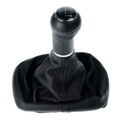 Schaltsack Schaltmanschette Schaltknauf Perforiert Blau für VW Golf 2 3 4 Cabrio Polo 6n Passat 35i 12mm 5 Gang